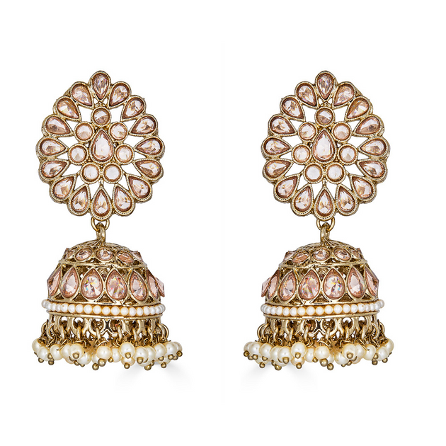 Saleena Necklace Set in Champagne BLOSSOM BOX JEWELRY