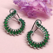 Ari Emerald Statement Earrings