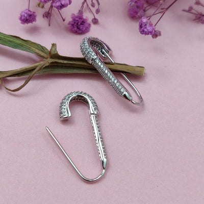 Bloom Safety Pin Earrings