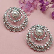 Johari Pearl Earrings Silver