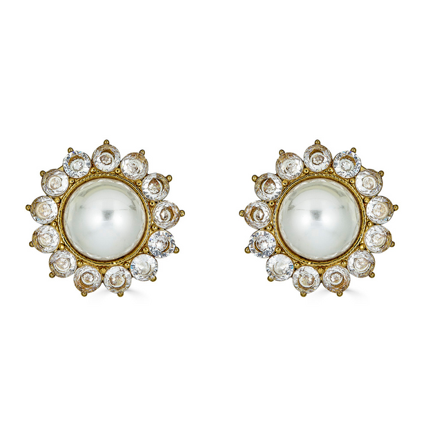 Inaaya Stud Earrings in Pearl
