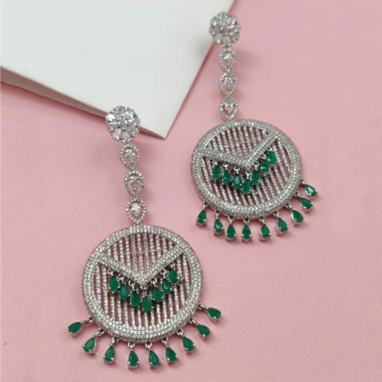 Anaya Earrings in Emerald