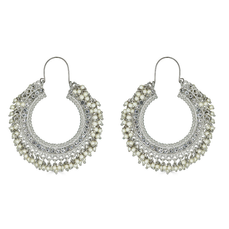 Shaurya Earrings in Silver