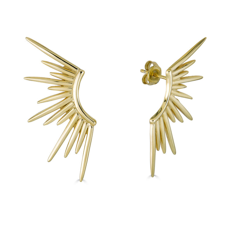 Spike 14K Drop Earrings