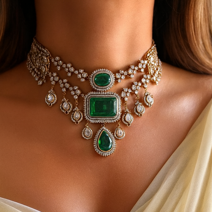 Gilded Zamrud Choker Set