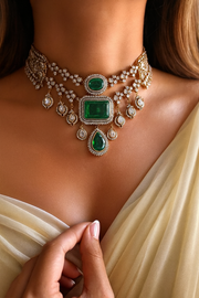 Gilded Zamrud Choker Set