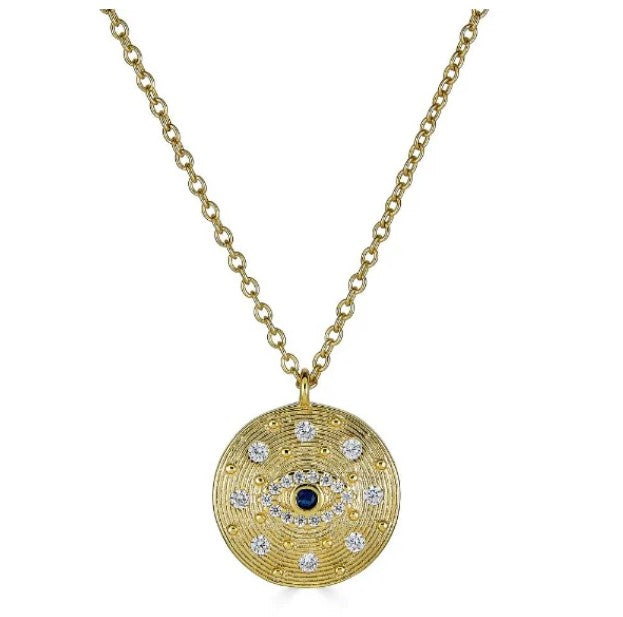 Evil Eye Coin Necklace