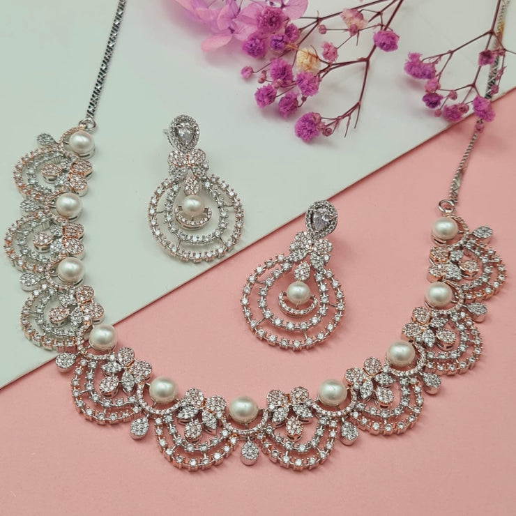 SHIPRA AMERICAN DIAMOND NECKLACE SET