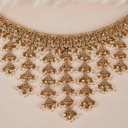 Maryam Cascade Necklace Set in Gold