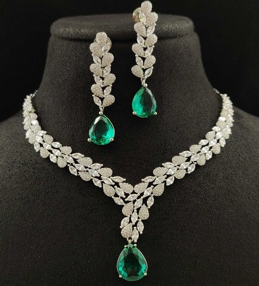 Beeja American Diamond Necklace Set