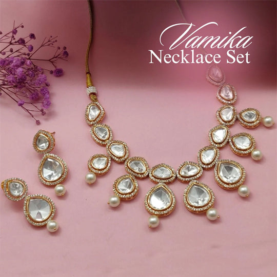 Vamika Uncut Kundan Necklace Set