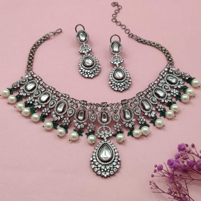 KARIZMA AMERICAN DIAMOND KUNDAN NECKLACE