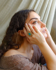 Abha Ring in Teal