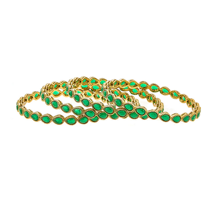 Olena Bracelet Set in Green