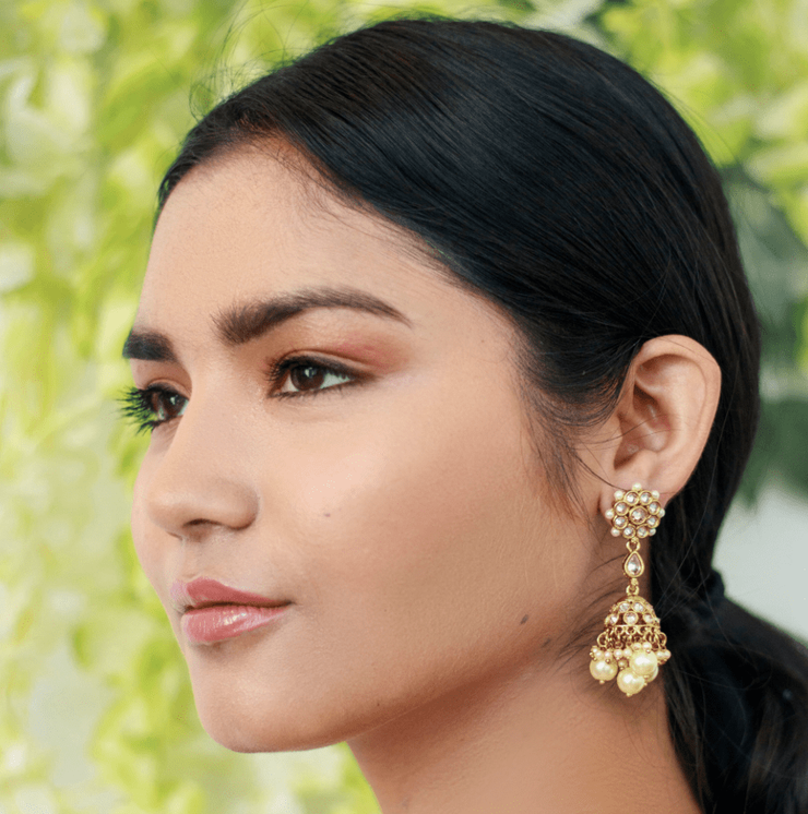 Nira Floral Drop Earrings