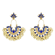 Mini Gatsby Earrings in Blue