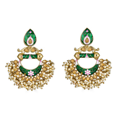 Noshi Earrings in Green